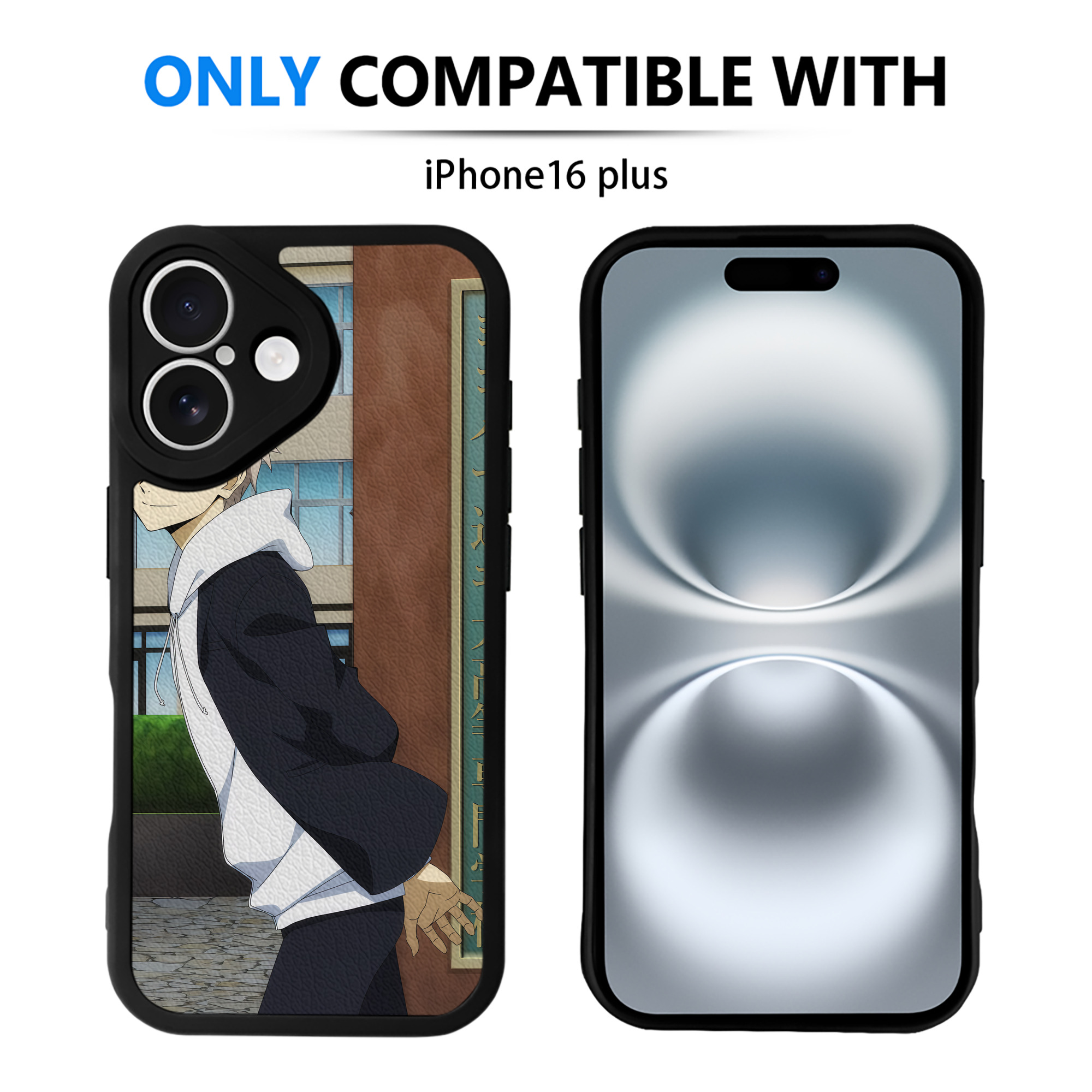 （画像用） 文豪ストレイドッグス Bungo Stray Dogs 【iPhone 16シリーズ対応】シリコンスマホケース（レザー調） 材質：シリコン